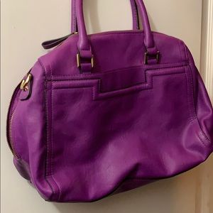 Purple handbag